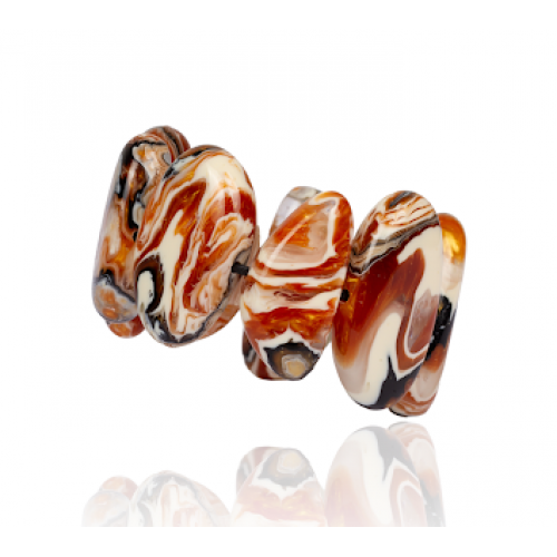 Armband Onda Creme/Caramel