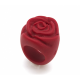 Ring Rose rot vollfarbig