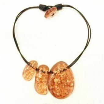Collier Abstrat Rose 